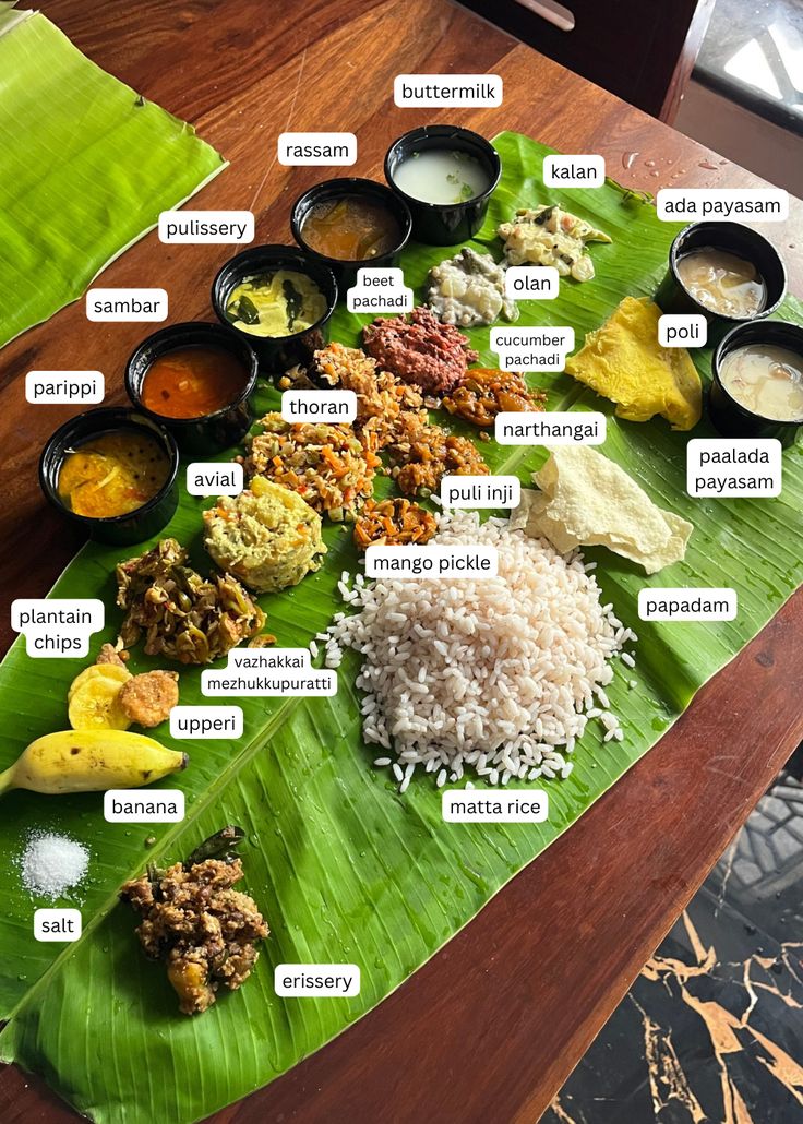 Traditional Kerala cuisine featuring Sadhya and Appam – A key highlight in the Kerala Travel Guide