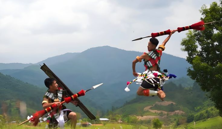 Hornbill International Rock Festival stage at the Hornbill Festival Nagaland 